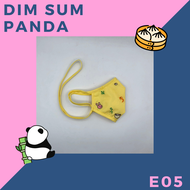 หน้ากากผ้า/แมส/แมสผ้า (Dimsum panda) by.Kiddolkids สำหรับเด็ก/ผู้ใหญ่ ป้องกันเชื้อแบคทีเรีย97.4% ผ้า3ชั้น มีที่ใส่แผ่นกรอง+ดามจมูก สายคล้องปรับได้