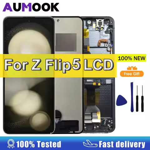 New AMOLED Screen For Samsung Galaxy Z Flip5 LCD Display Touch Screen Assembly For Samsung Z Flip5 F