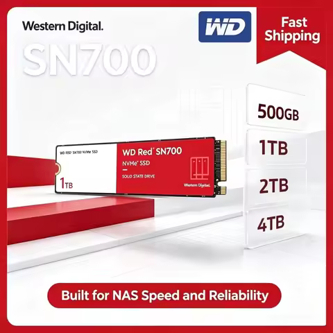 Western Digital WD Red SN700 4TB 1TB 2TB 500GB NVMe SSD PCIe 3.0 M.2 2280 Up to3200MB/s Drives for L