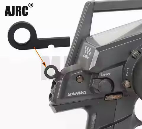 Sanwa Aluminum transmitter lanyard metal hook for RC remote control Sanwa radio system M12/M12S/RS/S