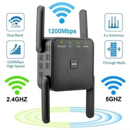 5G WiFi Router WiFi Amplifier Signal WiFi Extender Network WiFi Booster 1200Mbps 5GHz Long Range Wireless WiFi Repeater