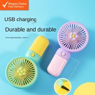Portable Mini Clip Fan – USB Rechargeable Desk Fan with Battery for Table Use, Small Cooling Kipas Y