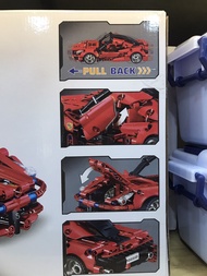 Bộ lego lắp ráp siêu xe mui trần đỏ