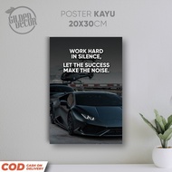 KAYU Wall Decoration Wooden Poster Inspirational Motivational Quotes Home Decoration 20x30cm GQ010 c