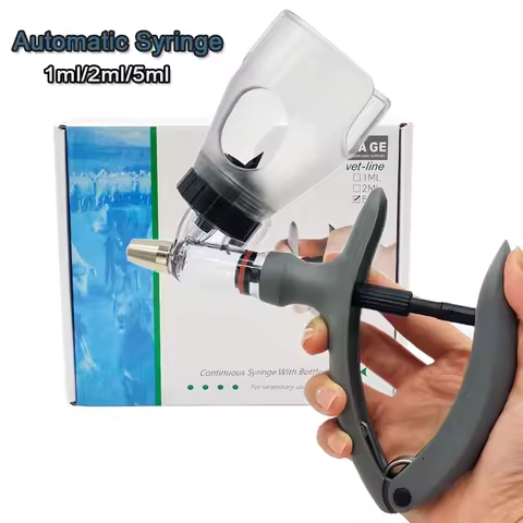 1m/2ml /5ml Automatic Veterinary Continuous Syringe Animal Injection Adjustable Vaccine Injection fo