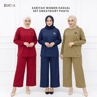 ZUCCA ZARIYAH WOMEN KASUAL SET SWEATSHIRT PANTS - MA106