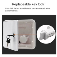 RV Water Filler Square Hatch Water Box with Key Screw RV Trailer Caravan Accessories