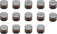 140Pcs 14 Values 2.2UH - 680UH CD54 Wire Wound SMD Power Inductor Assortment Kit 2.2UH 3.3UH 4.7UH 6