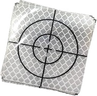 GEOLENI totalstation reflector monitor reflector measurement tunnel measurement reflector paste prism paper reflector Reflective Adhesive Target Sheets for Total Stations (Pack of 10) (50x50)