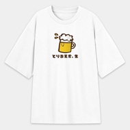 とりあえず生 總之先來杯生啤　中性韓版落肩純綿T 圓領 PU012