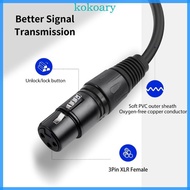 KOK Professional D Type Xlrs Male To Female Panel Mount Adapter Cable 60cm 23 62in