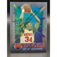 Topps Finest 1994-95 Hakeem Olajuwon nba card