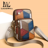 LouisWill  Women’s Phone Bag Fashion Shoulder Bag Cross Body Bag Bohemian Style Splicing Contrast Ar