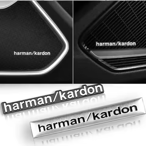 Harman Kardon Badge aluminum 3D car audio stickers For bmw m e46 e90 e60 f30 f10 e36 e39 g20 f20 e87