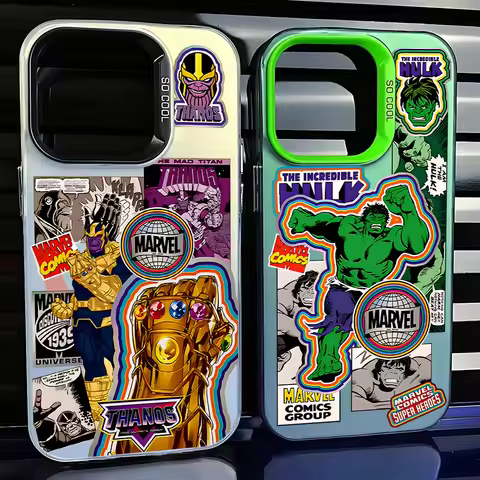 Retro M-MarvelS Super Heroes Case for VIVO Y15S Y16 Y17S Y21 Y22S Y27 Y50 Y91 Y93 V23 V25 V27 V29 S1