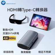 4K60Hz HDMI 轉 Type-C 遊戲投屏轉換器 適用 PS5 Switch Xbox 大螢幕顯示器 HDR 即插即用