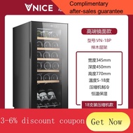 !  mini fridge VN-8TWine Cabinet Constant Temperature Wine Cooler Electronic Refrigerated Cabinet Ice Bar Household Mini