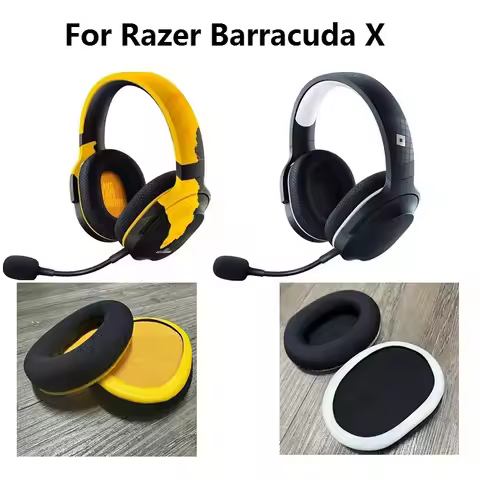 Original Ear Pads for Razer Barracuda X 2.4G Wireless bluetooth PUG/Roblox Headphones replacement Ea