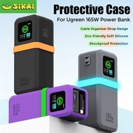 Silicone Protective Case Compatible with Ugreen 165W 20000mAh Power Bank Shockproof Strap Organizer 
