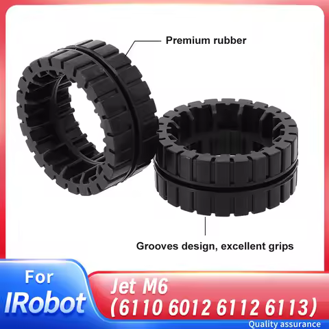 2/4Pcs Wheel Tires For IRobot For Braava For Jet M6 (6110, 6012) Non-Slip Replacement Vacuum Cleaner