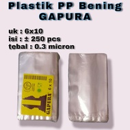 GAPURA 0.3 micron clear PP plastic bag clear PP bag PP plastic bag transparent