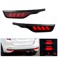 LED Rear Bumper Reflector Light For Honda Jazz Fit 2018 2019 2020 Model Red Turn Signal Light Brake 