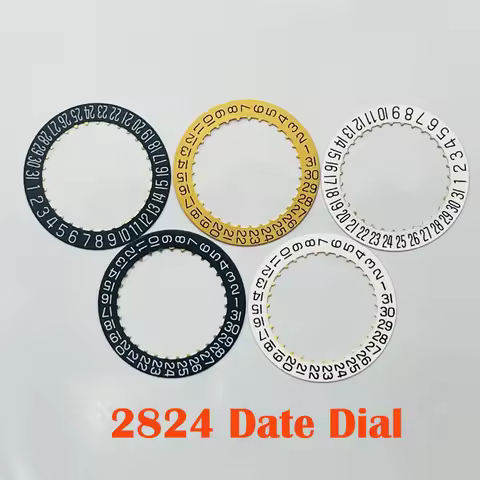 Mod ETA 2824 Movement Date Wheel Dial Fit for 2824 Mechanical Movement Crown at 3.0 Day Date at 3.0H