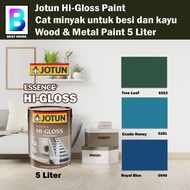 Jotun Hi-Gloss Wood And Metal Paint 5 Liter Tree Leaf 6262 / Exude Honey 5281 / Royal Blue 0940