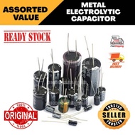 (0.1UF-47UF) Metal Electrolytic Capacitor Assorted Value/ Lain-lain Value Capasitor