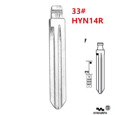 10pcs HYN14R Flip Blank key Blade 33# HYN14RFH for Hyundai Accent HYN14RFH Key Blade for KD keydiy x