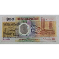 collectible 1990 Singapore $50 Dollars Polymer 25th anniversary
