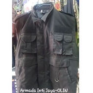Black ripatok Tactical Vest|Black tactical check vest|Thick black motorcycle vest|Tactical Vest