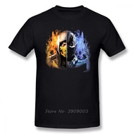 Sub Zero T Shirt Mortal Kombat X T-Shirt Men Cotton Tshirt Hip Hop Tees Streetwear