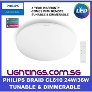 Philips Braid CL610 24W / 36W LED Remote Tunable / Dimmable ceiling light