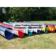TOOKY PVC Round Dog Agility Tunnel with 60CMX5Meters