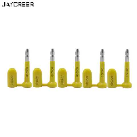 JayCreer Bolt Seal Shipping Seal With Random Number Print For Cargo Containers and Truck Trailers