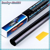 LUCKY-SUQI 1Roll 50x3m Car Foils, Solar UV Protection Sun Shade Window Tint Film, Durable VLT 1%-50% Scratch Resistant Black Glass Sticker Windshield