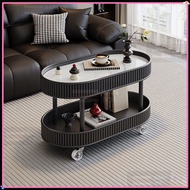 Trolley cart Trolley with wheels Trolley with Wheel Trolley with Wheel Light Luxury Oval Living Room