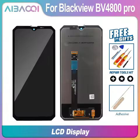 AiBaoQi New Blackview BV4800 Pro BV6200 Plus Touch Screen + LCD Display Assembly and shakr 9 wave 8c