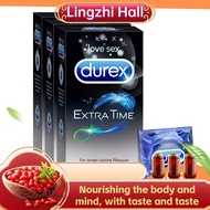 Kesihatan seksual ❃(Local Seller) Durex Extra Time Condoms (10 pcsbox) Lubricant for long lasting Ta