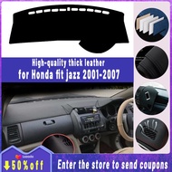 Thickened Insulated leather dashboard cover pad for Honda jazz fit 2001~2007 GD1 GD3 GD5 High Qualit