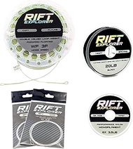 RIFT WF Fly Fishing Line Kit 3 5WT Fly Fishing Line Leader Braided Backing Fish Line