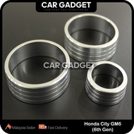 Honda City GM6 T9A 6th Aircond Knob Lining Cover Pre-Facelift City (2014-2017) Car Gadget Car Acces
