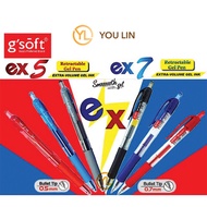 G'Soft EX5 / EX7 Retractable Gel Ink Pen (0.5mm / 0.7mm)