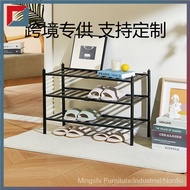 Bamboo simple shoe rack multi-layer space-saving household storage rack multi-functional door dust-proof shoe cabinet storage shoe rack