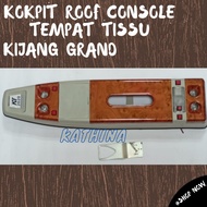 Cockpit Ceiling Light Tissue Holder Roof Console Kijang Grand 1990-1996 Brown Wood