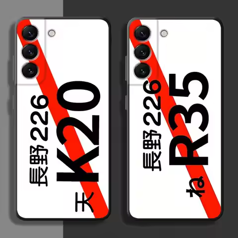 JDM Slash License Plate Case for Samsung Galaxy A04 A10 A20 Note 20 Ultra 9 10 A50 A70 A05 A06 A01 A