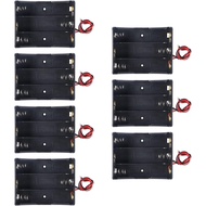 7PCS 18650 Battery Holder Bundle with Wire 18650 Battery Holder Case 3.7V, 3 Slot DIY Battery Storag