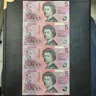 Uncut Australia Sheet 4 x 5 Dollar