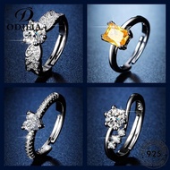 ODILIA JEWELRY Diamond Women Adjustable Silver Original Ring Perempuan 925 Cincin Fashion Moissanite M155